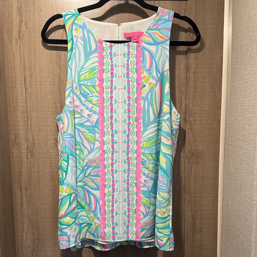 Lilly Pulitzer Tropical Print Blouse